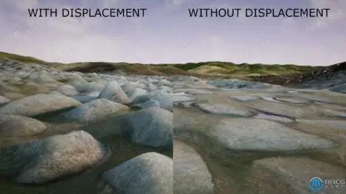 景观镶嵌置换材质Unreal Engine游戏素材资源